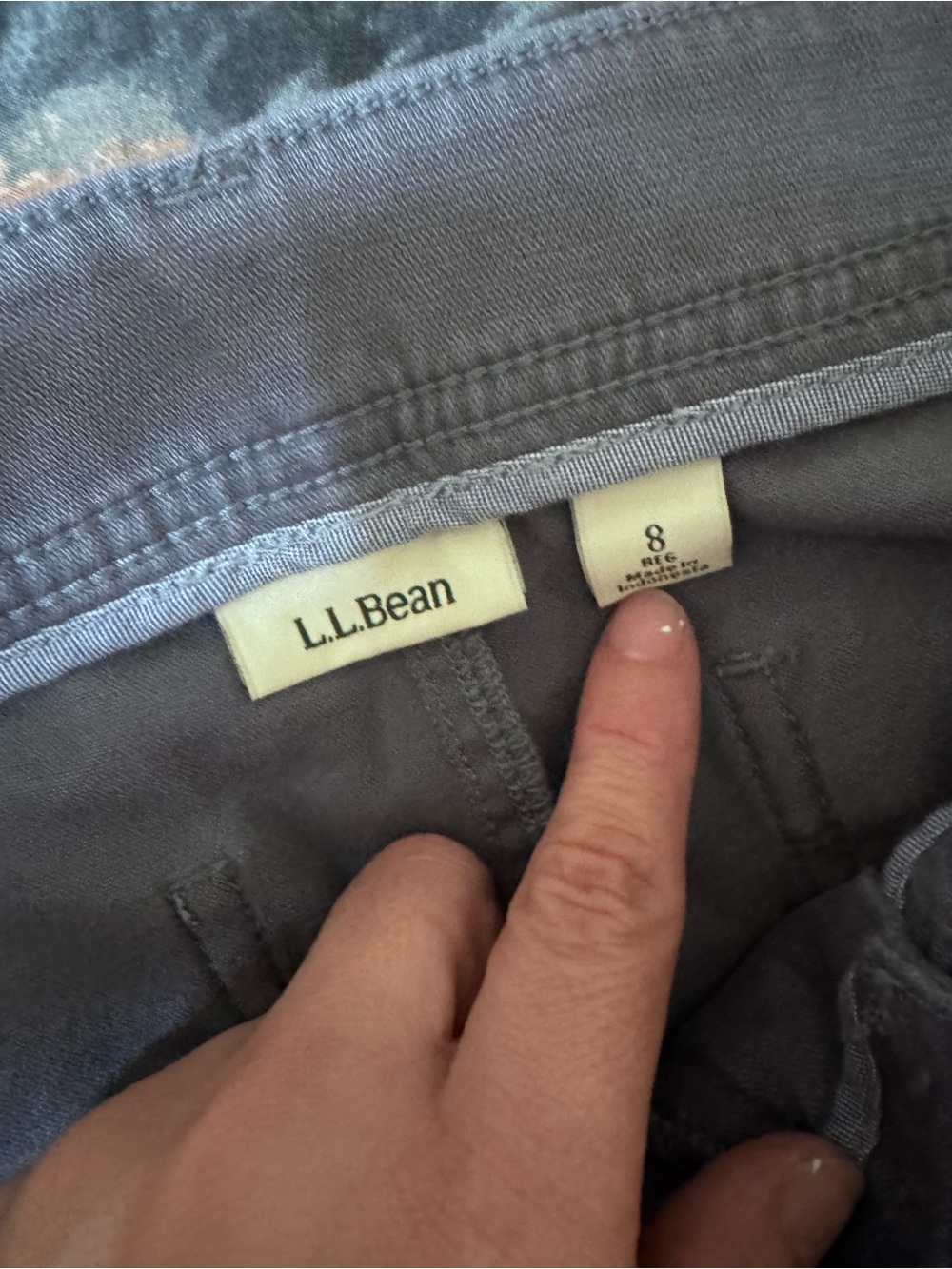 L.L. Bean Straight-Leg Cargo Jeans in Slate Blue - Picture 8 of 8